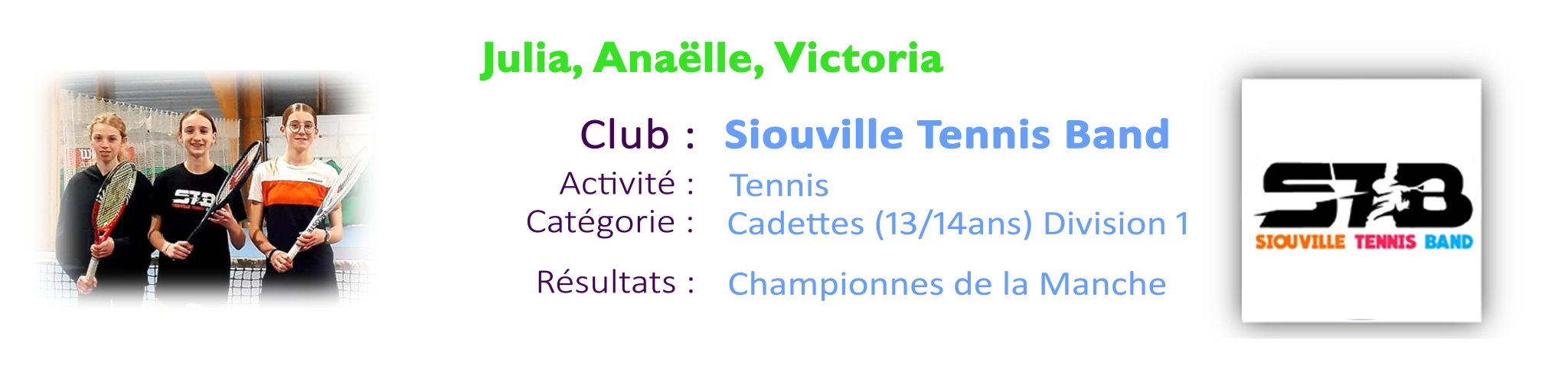 19 - T.Equipe Espoir L1 - Cadettes Fille STB